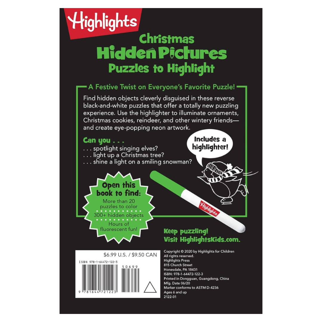 Christmas Hidden Pictures Puzzles to Highlight