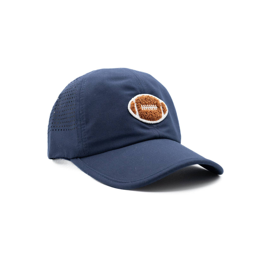 Football Athletic Hat for Kids - Vented Sports Cap with Football Patch | Rey to Z