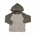 Grey and Olive Waffle Hoodie