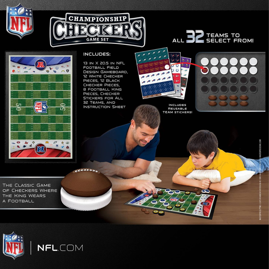NFL - League Checkers Board Game