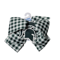 Michigan State Gingham King Bow
