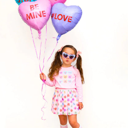 Candy Hearts Long Sleeve Shirt