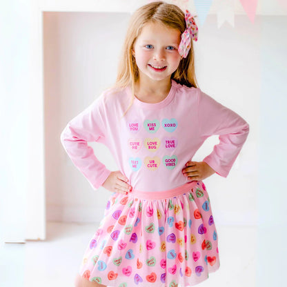 Candy Hearts Long Sleeve Shirt