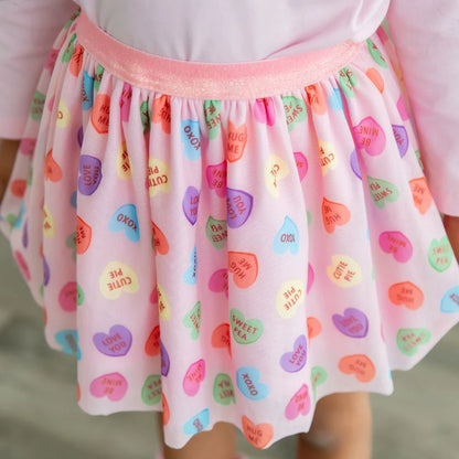 Candy Hearts Day Tutu
