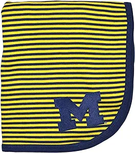 Navy / Yellow Striped Michigan Blanket