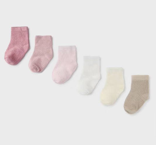 Pink Sock Set of 6