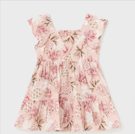 Pink Pineapple Print Dress