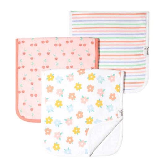 Cheery Burp Cloth Set 3 Pack