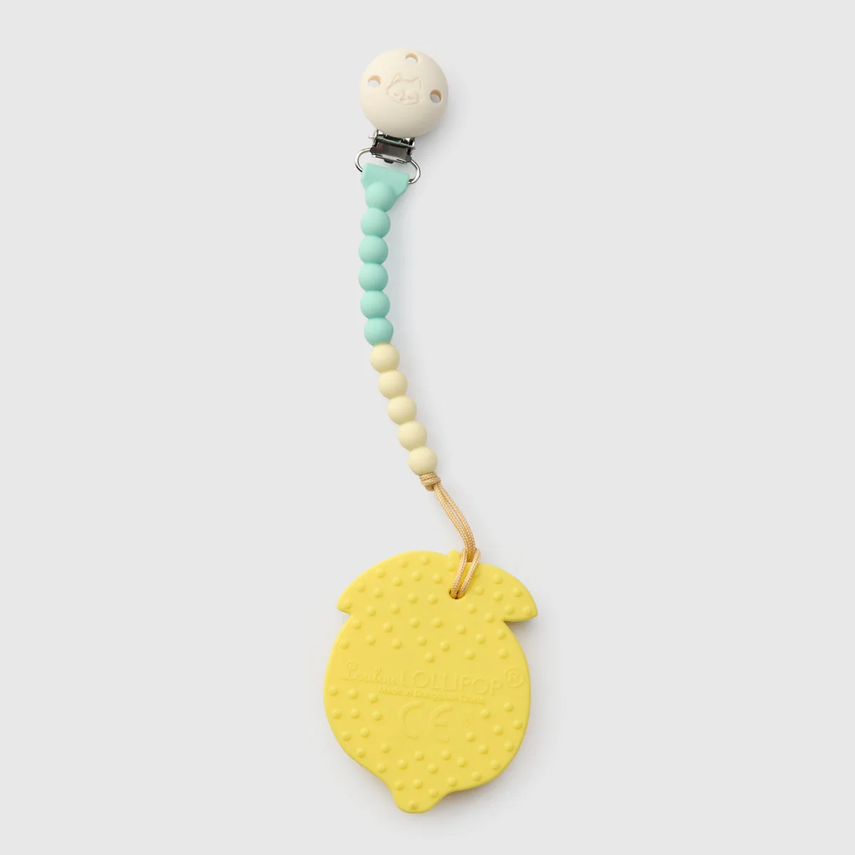 Lemon Pacifier Clip Teether Set