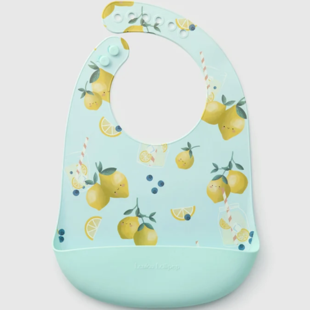 Lemon Squeezy Silicone Bib Printed