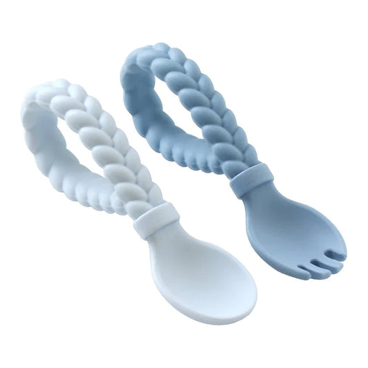 Blue Sweetie Spoon and Fork Set
