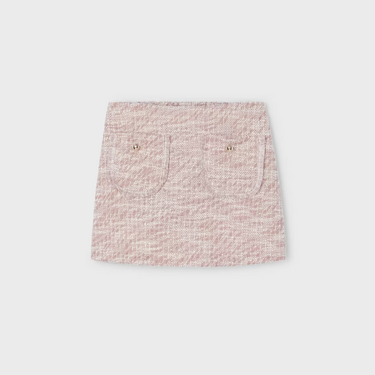 Rose Tweed Skort