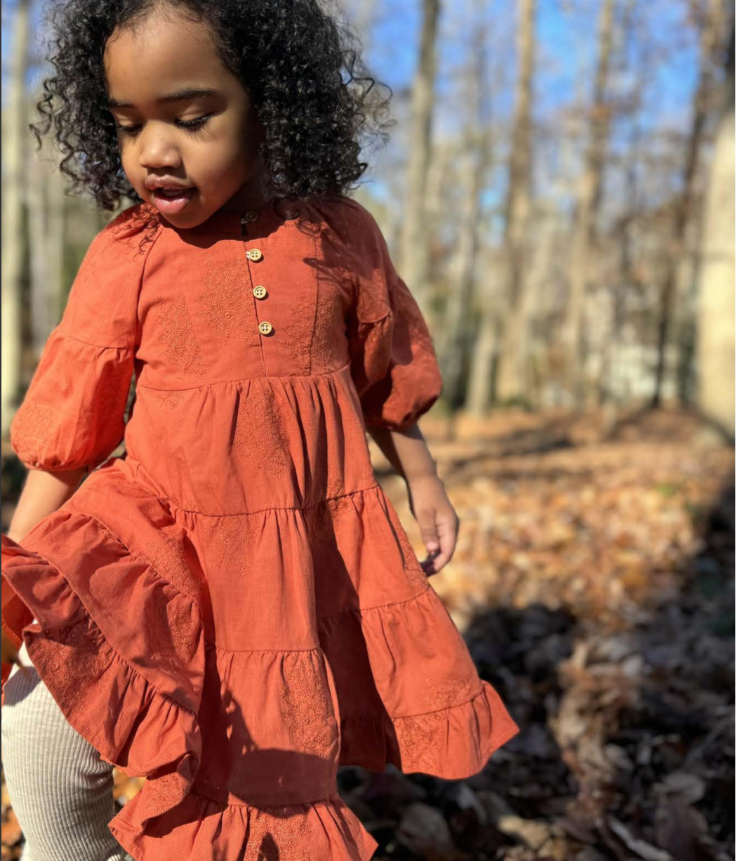 Pumpkin Saoirse Dress