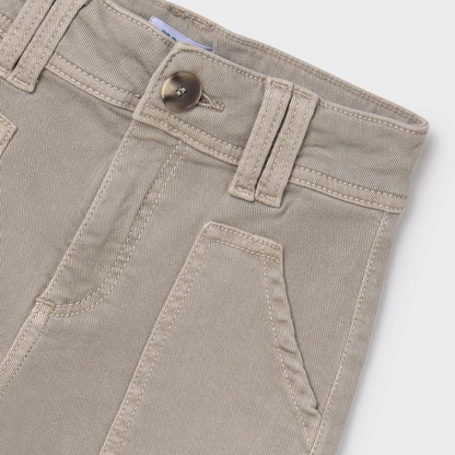 Sepia Wide Leg Twill Pants