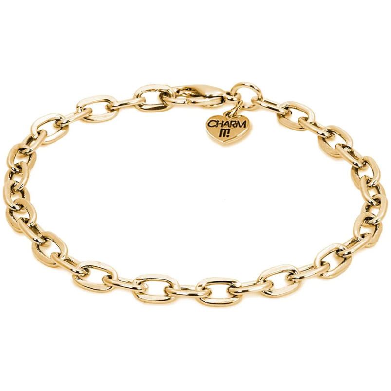Gold Charm It Chain Bracelet