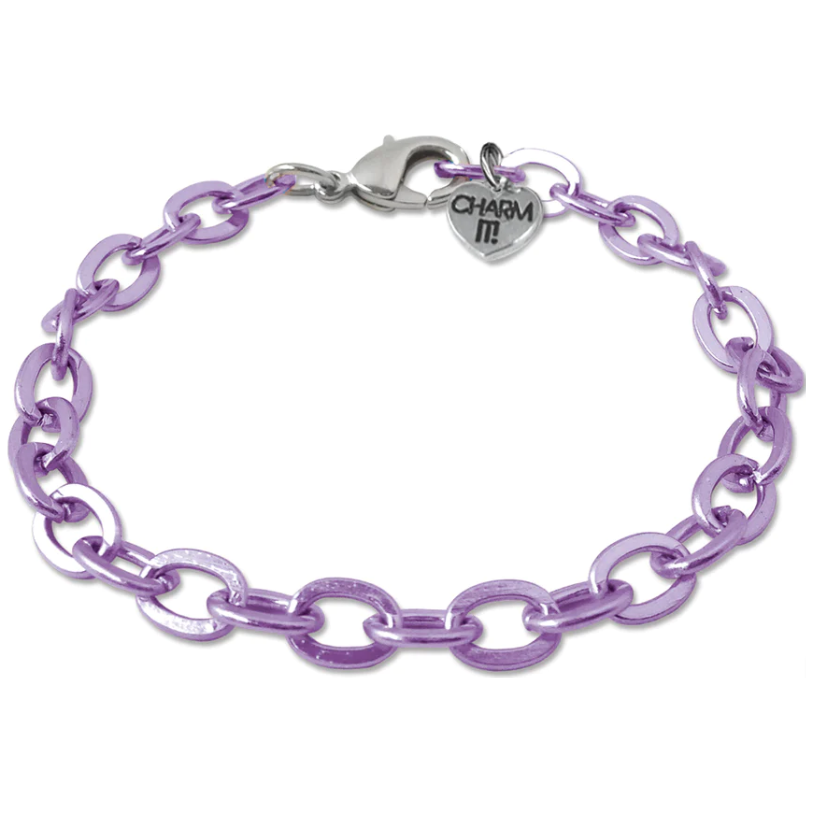 Purple Charm It Chain Bracelet