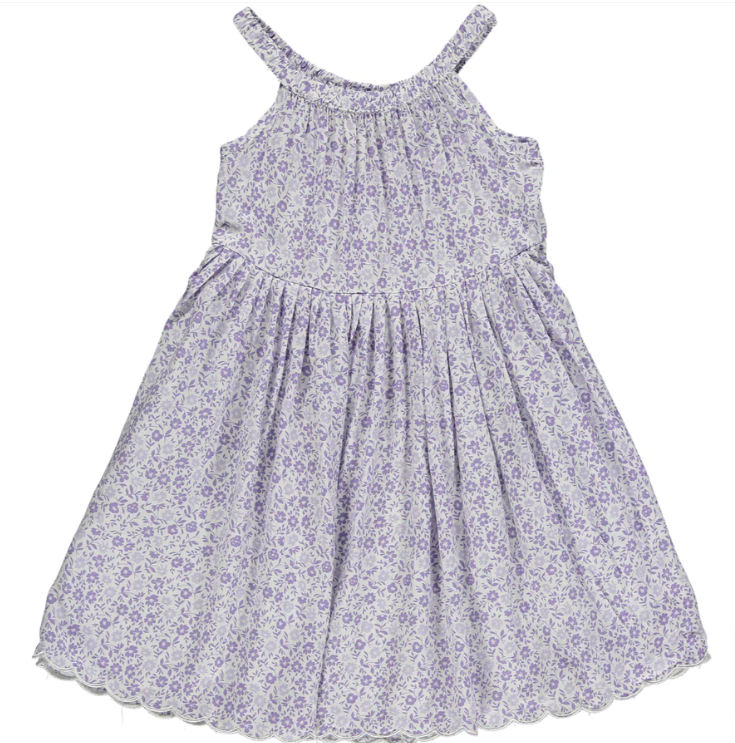 Lavender Ditsy Floral Stella Dress