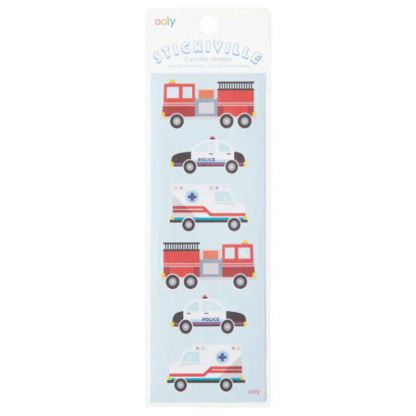 Skinny Sticker Sheet Helping Vehicles