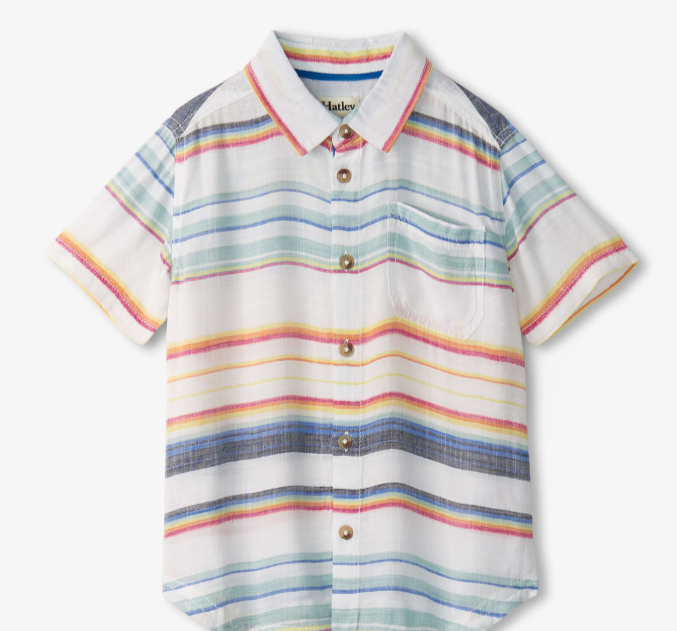 Summer Stripe Button Down Shirt