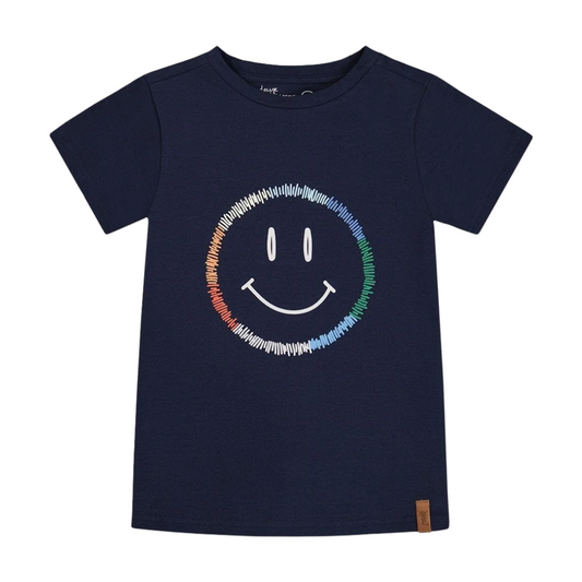 Happy Face Graphic Jersey Tee