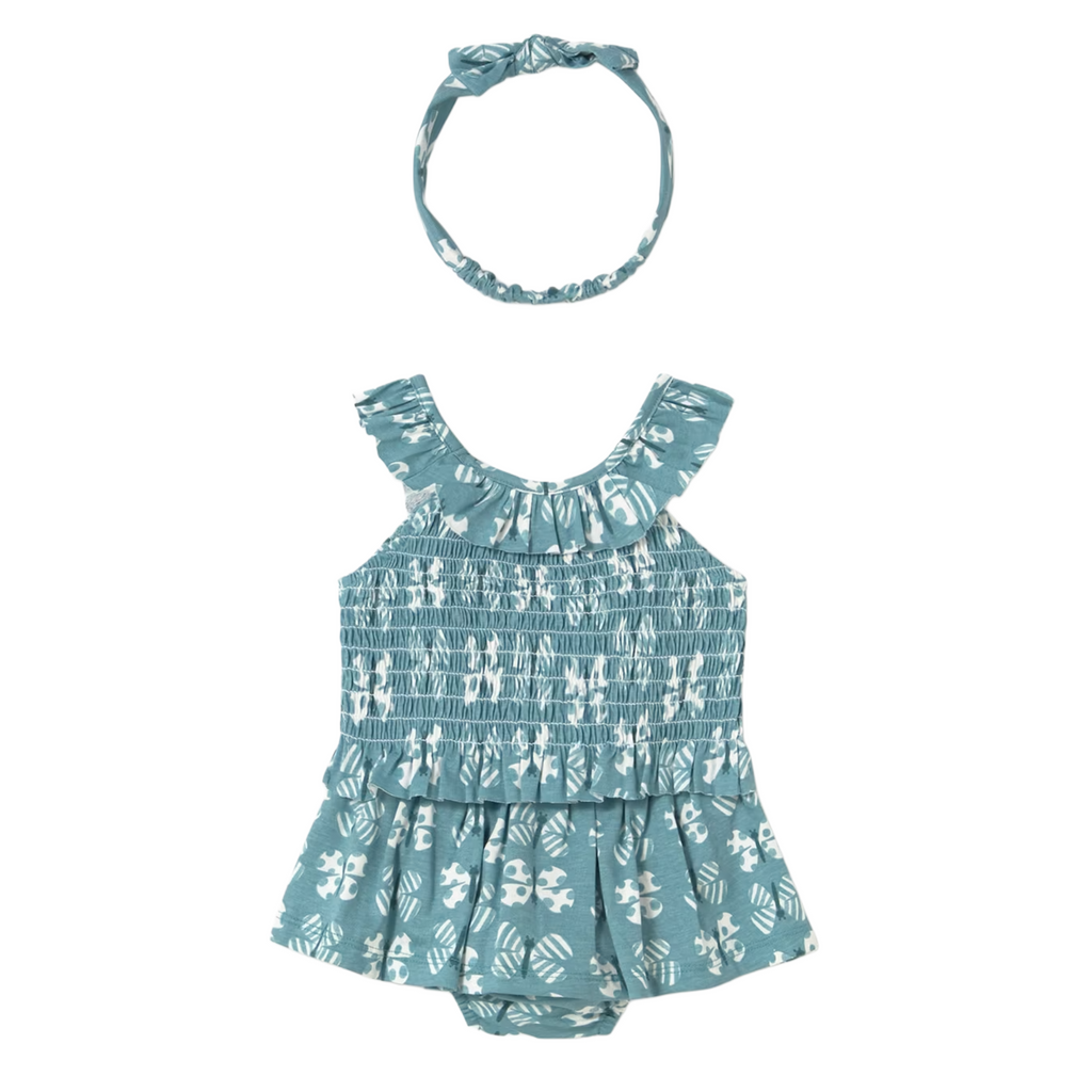 Emerald 3-Piece Printed Set with Headband