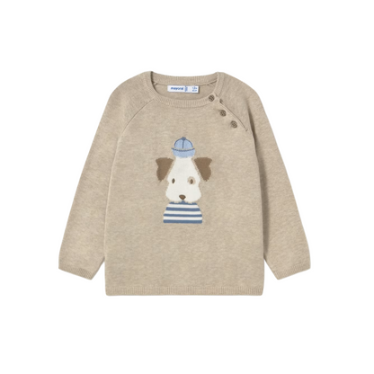 Baby Sailor Pup Intarsia Sweater