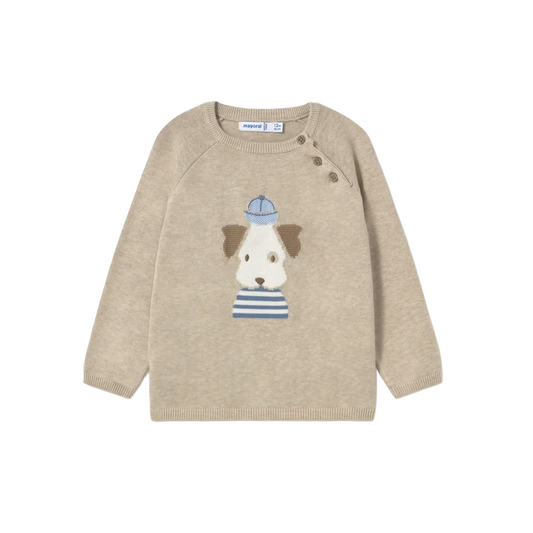 Baby Sailor Pup Intarsia Sweater