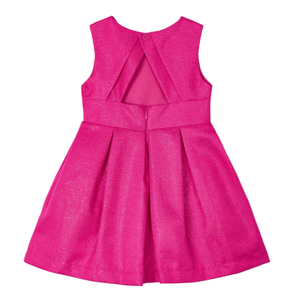 Magenta Girl Satin Dress