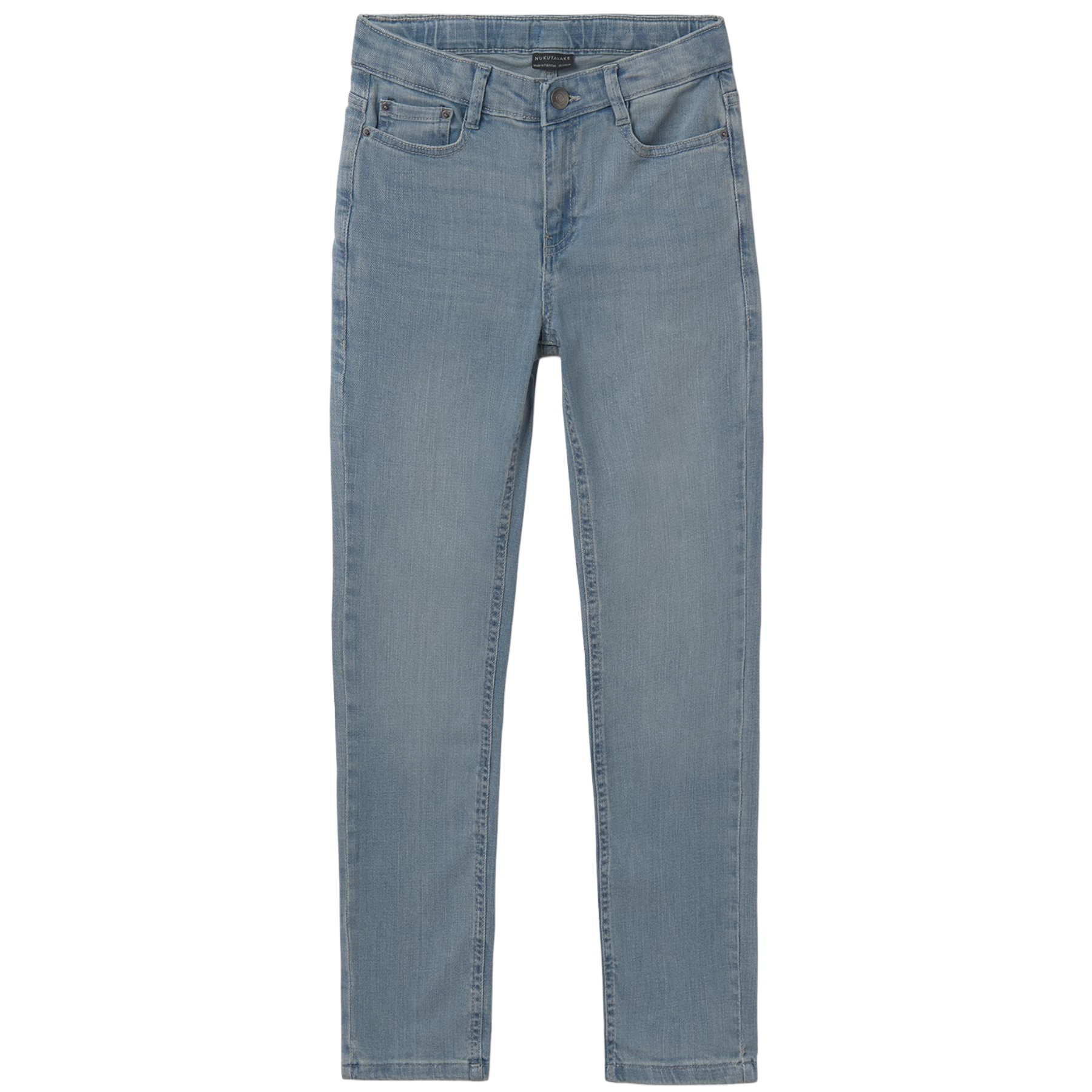 Blue Grey Straight Fit Jeans