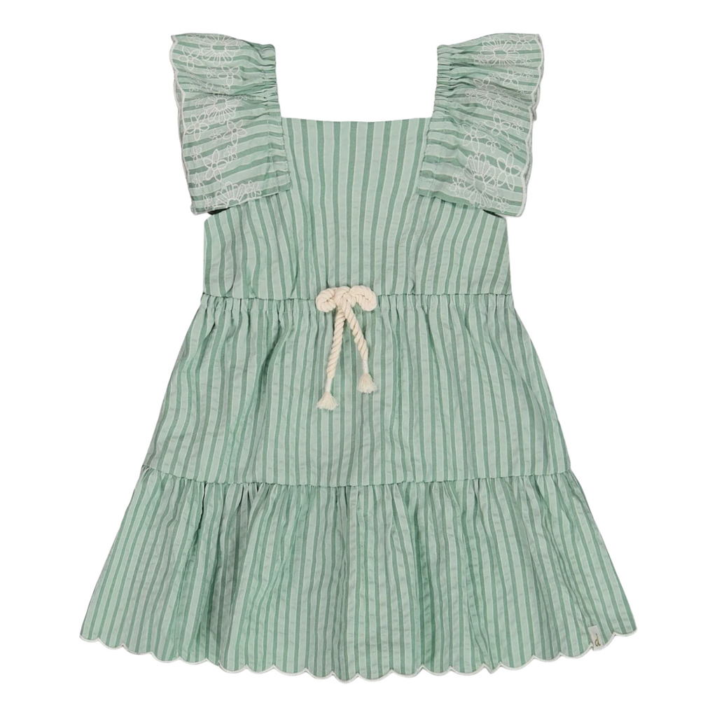 Pastel Turquoise Chambray Dress