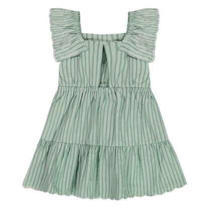 Pastel Turquoise Chambray Dress