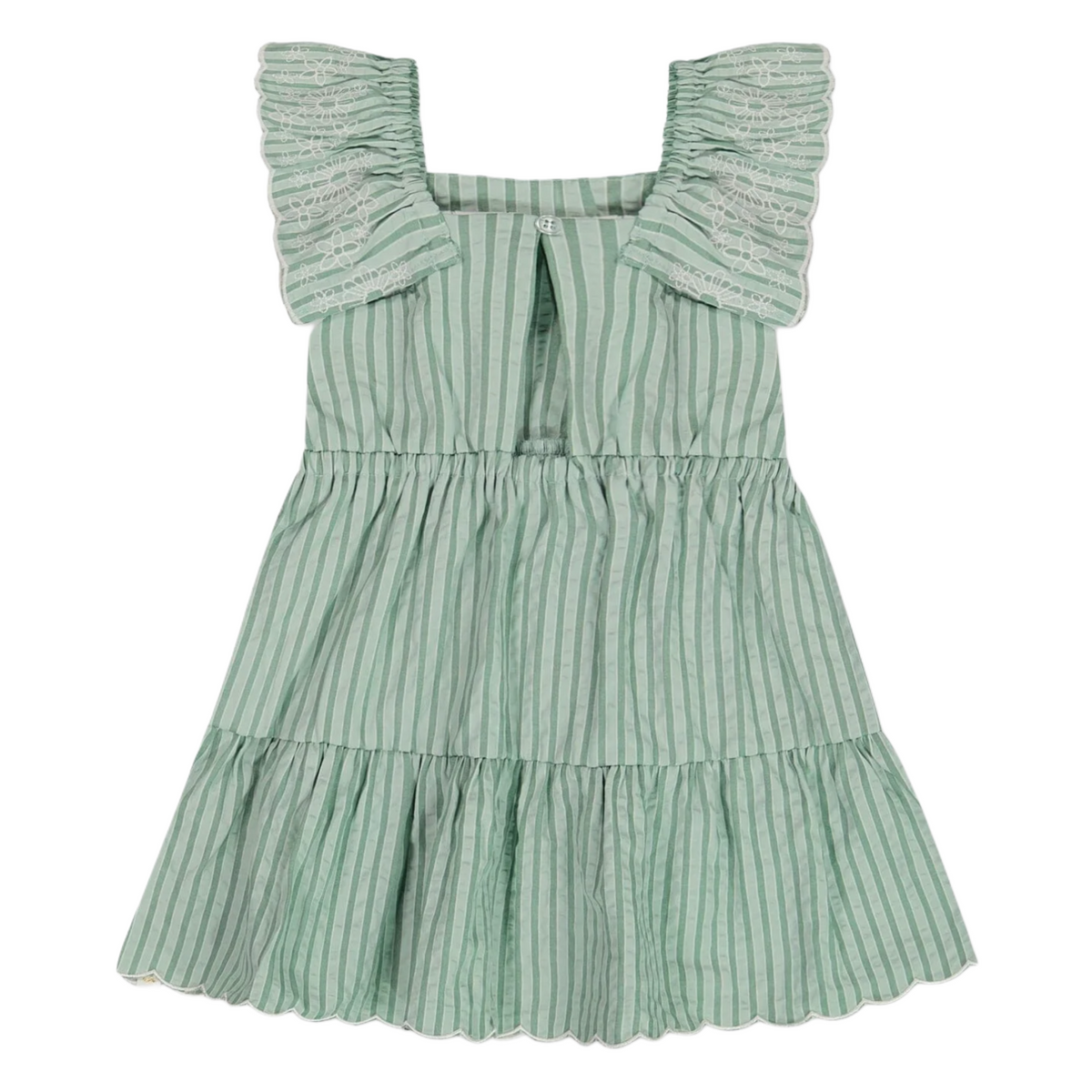 Pastel Turquoise Chambray Dress