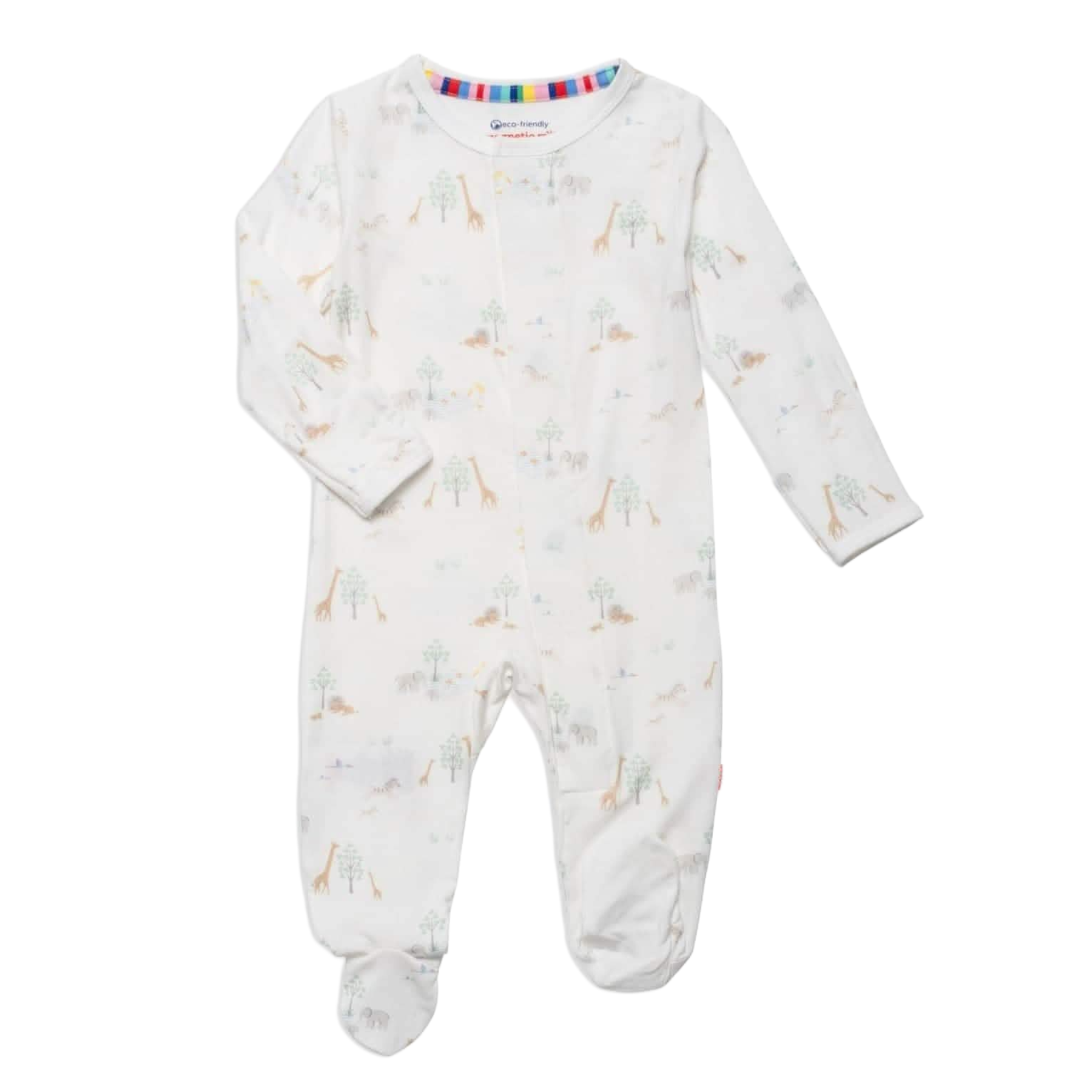 White Serene Safari Footie