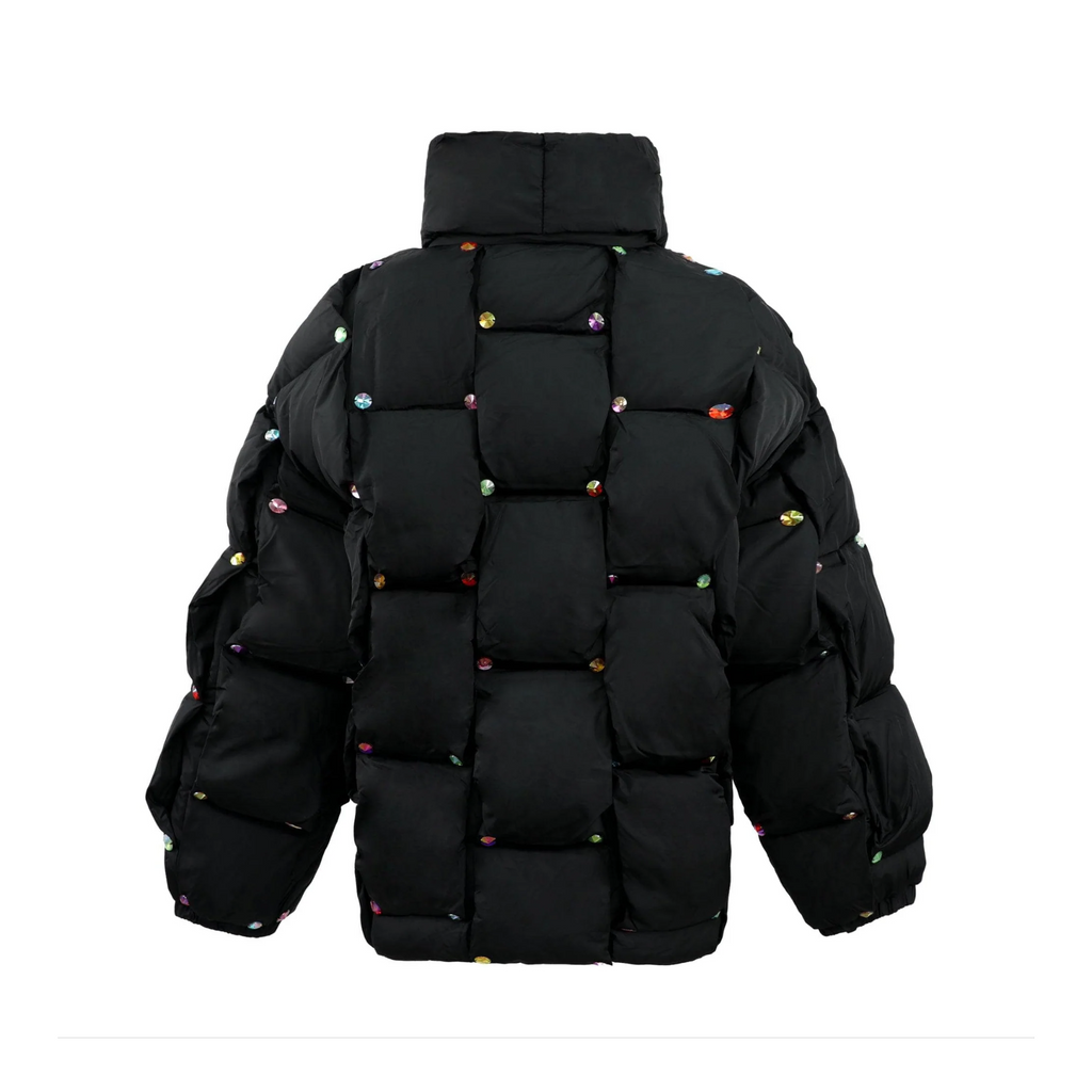 Rainbow Gem Quilted Puffer