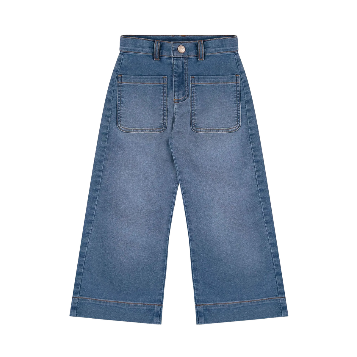 Wide Leg Denim Pants