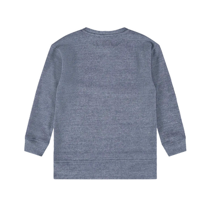 Blue Knitted Jersey Top
