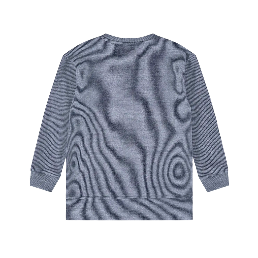 Blue Knitted Jersey Top