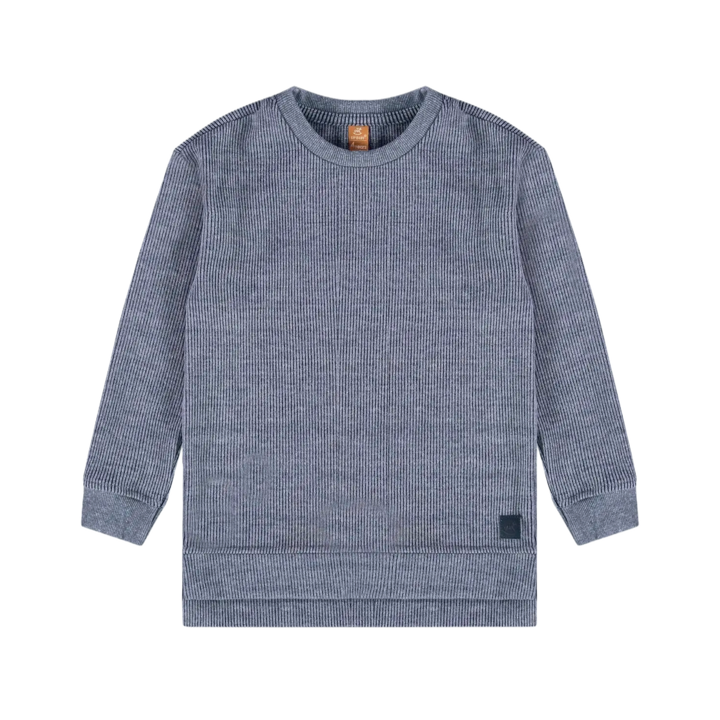 Blue Knitted Jersey Top
