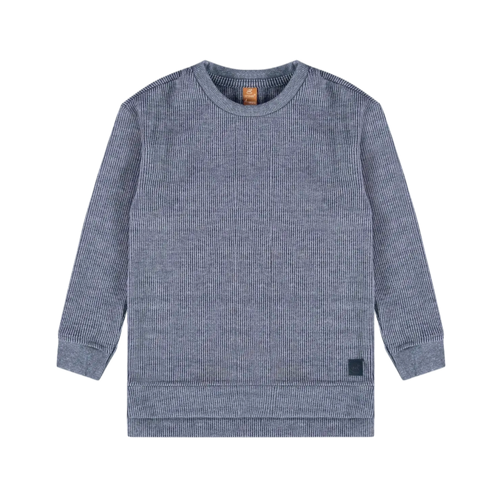 Blue Knitted Jersey Top