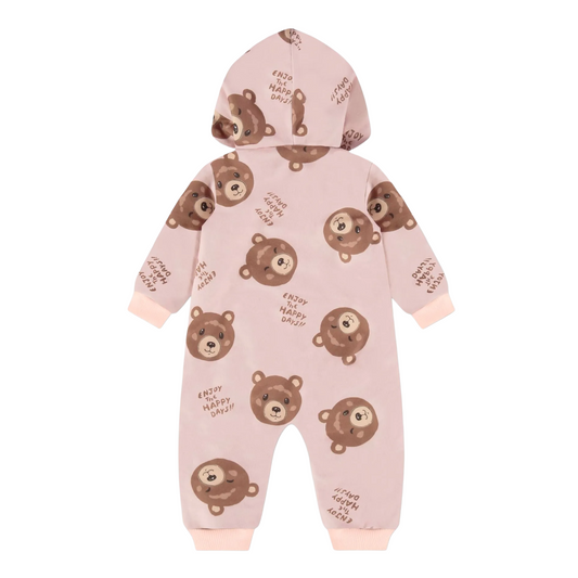 Pink Brown Bear Pram