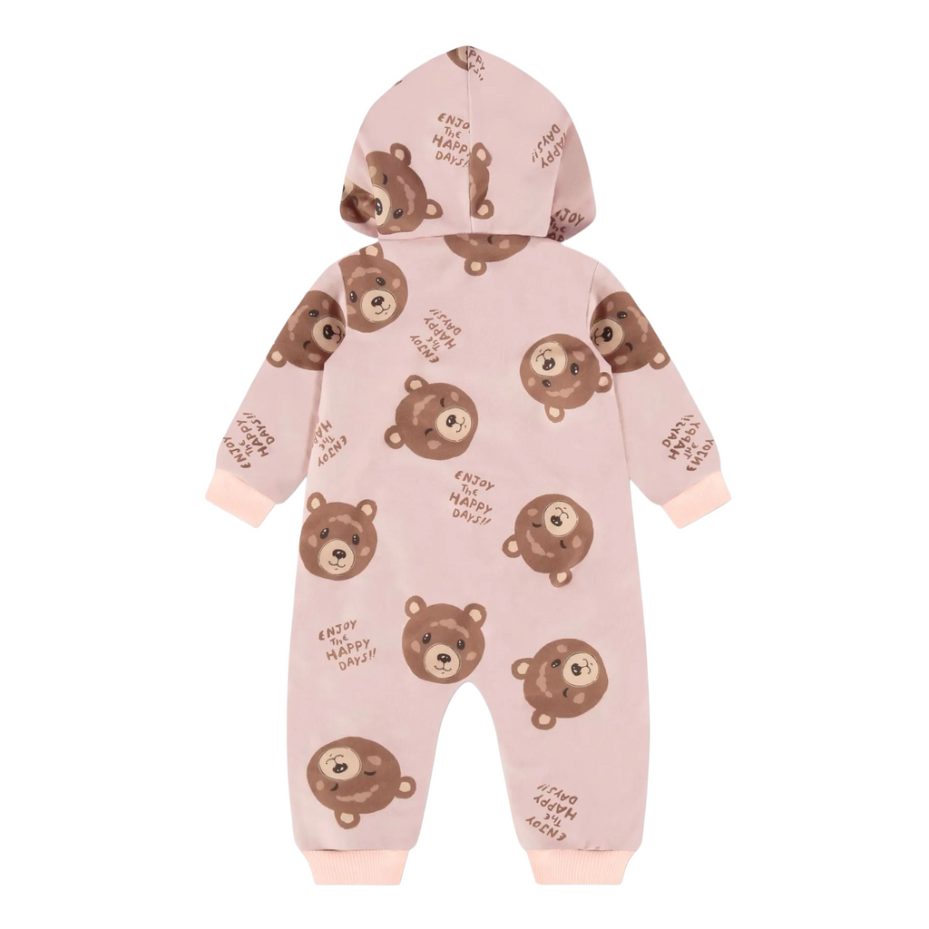 Pink Brown Bear Pram