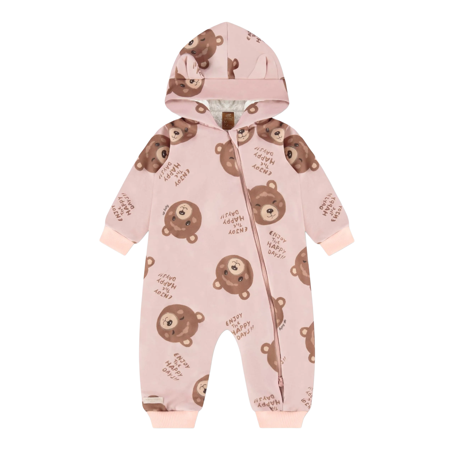 Pink Brown Bear Pram