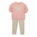 Rose Heart Sweatshirt Set (Baby)
