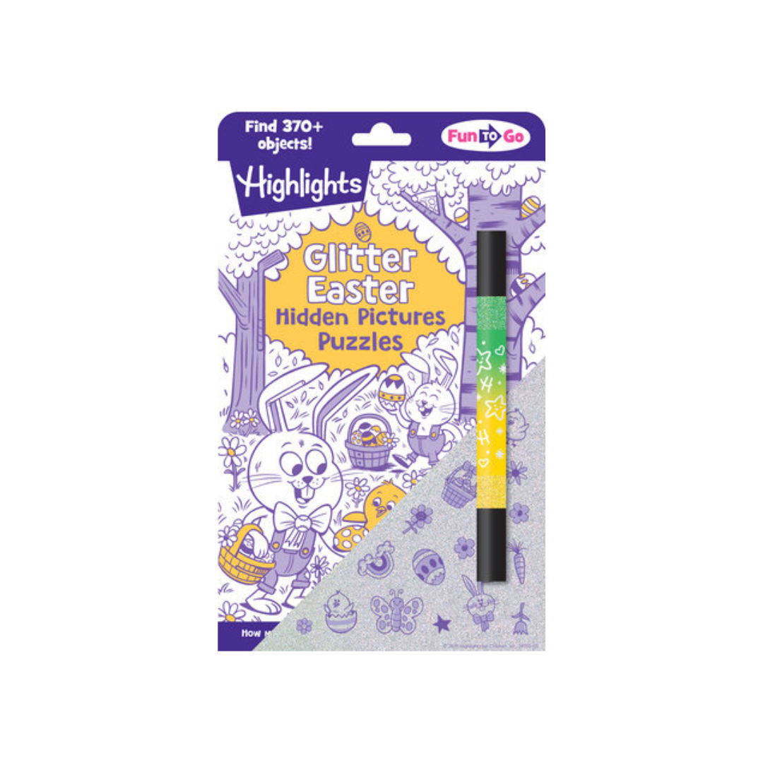 Glitter Easter Hidden Pictures Puzzles - Kids Activity Book