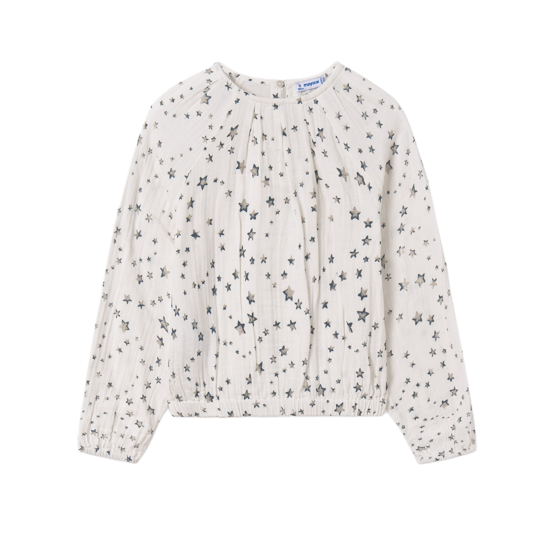 Natural Bluestone Stars Blouse