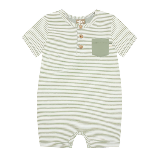 Wasabi Green Stripe Shortall