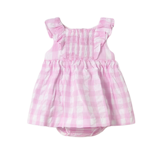 Pink Vichy Dress with Bloomers