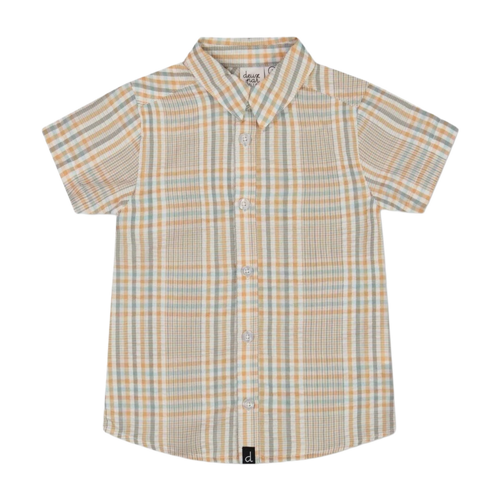 Plaid Sand and Blue Shirt