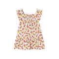 Coral Butterflies Baby Printed Dress