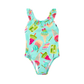 Summer Prints Swimsuit with Ruffles